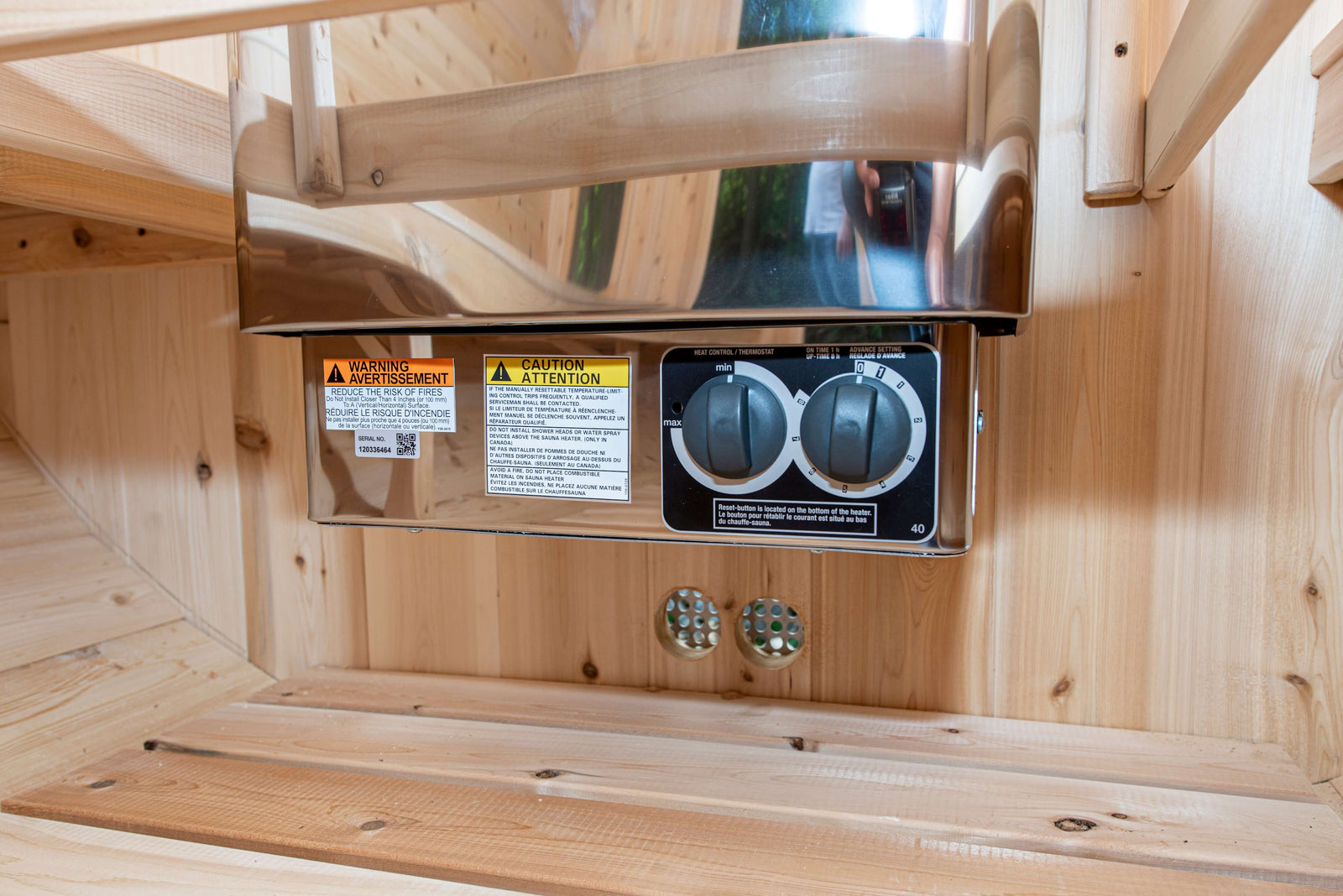 Dundalk Leisurecraft Canadian Timber 6-Person Tranquility Barrel Sauna | CTC2345W