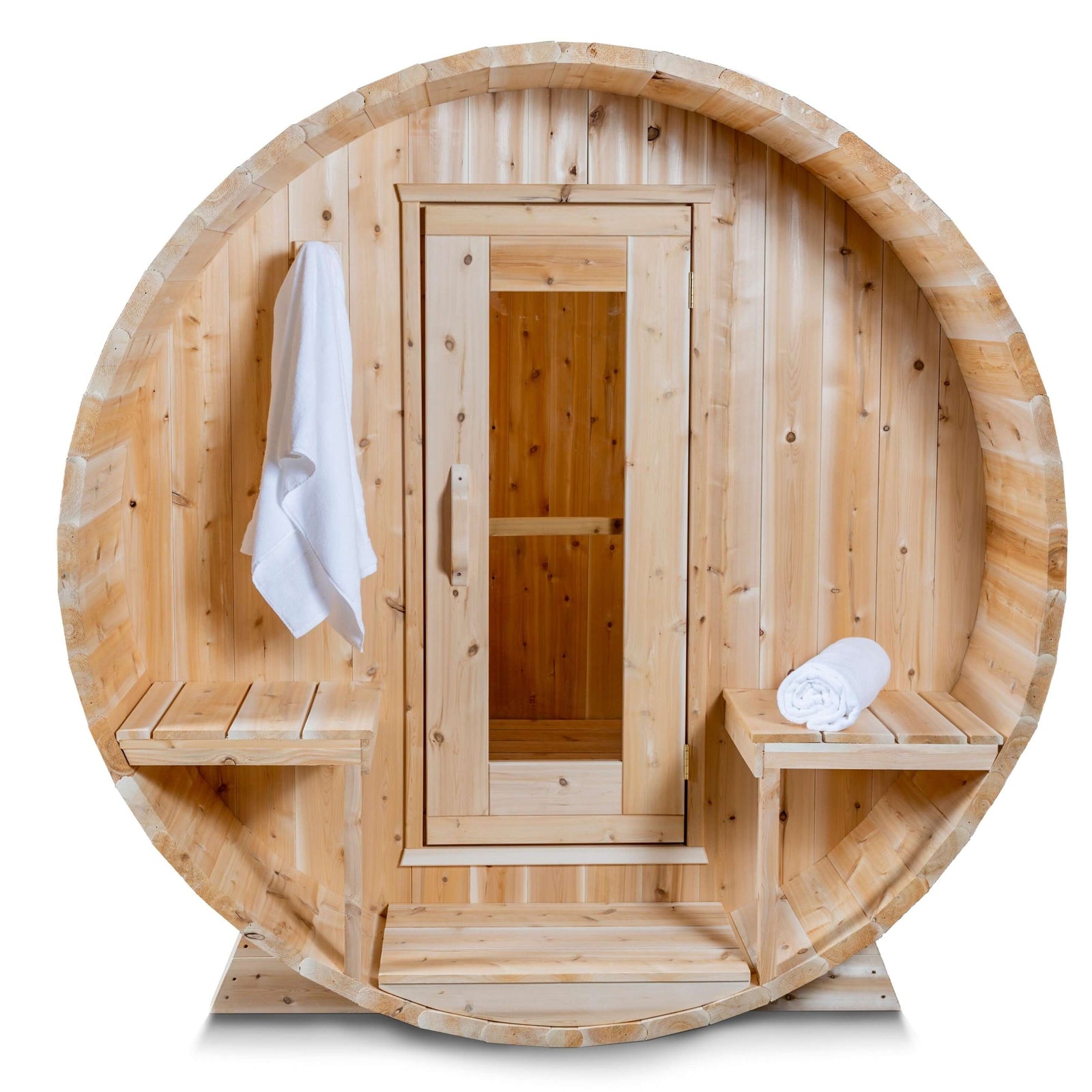 Dundalk Leisurecraft Canadian Timber 4-Person Serenity Barrel Sauna | CTC2245W