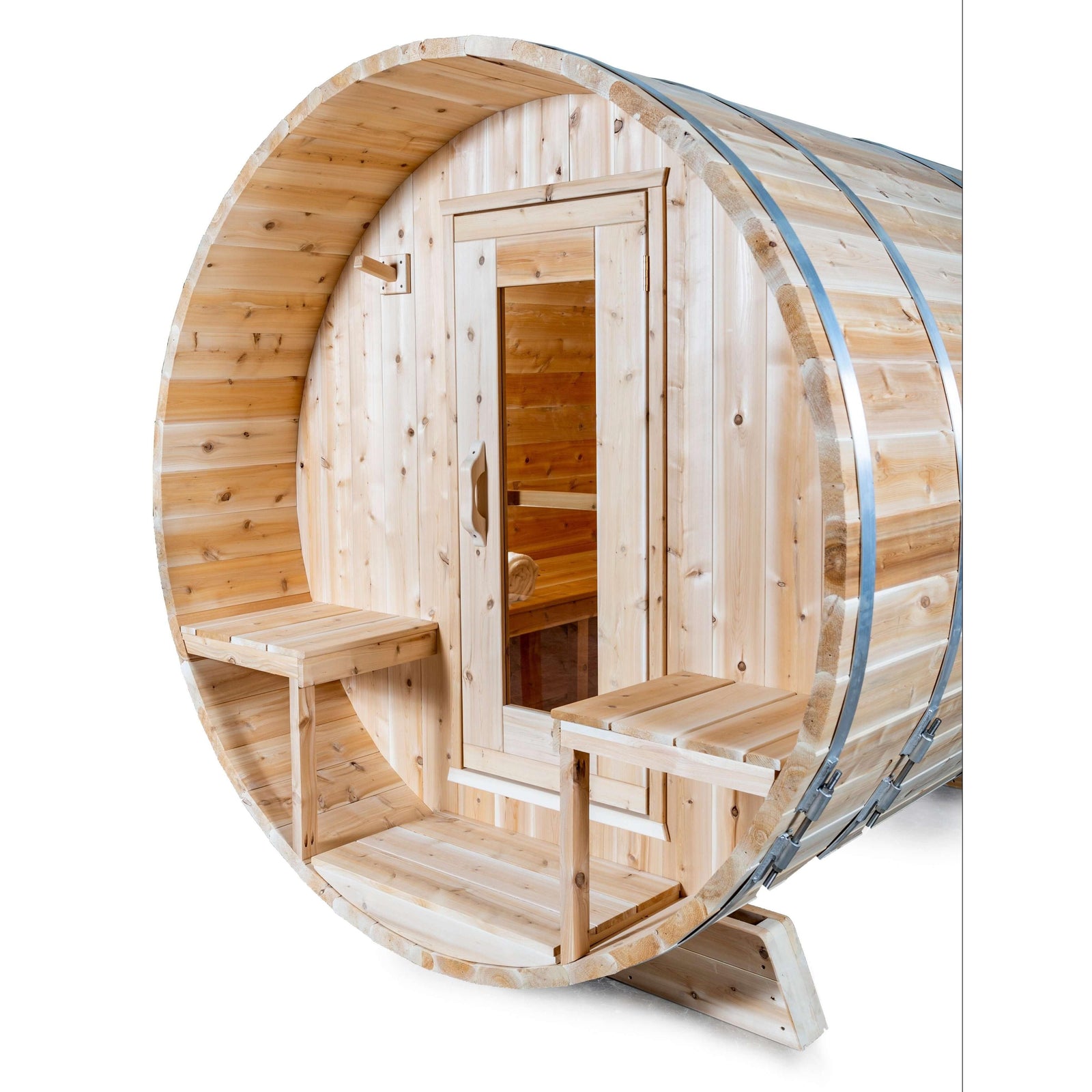 Dundalk Leisurecraft Canadian Timber 4-Person Serenity Barrel Sauna | CTC2245W