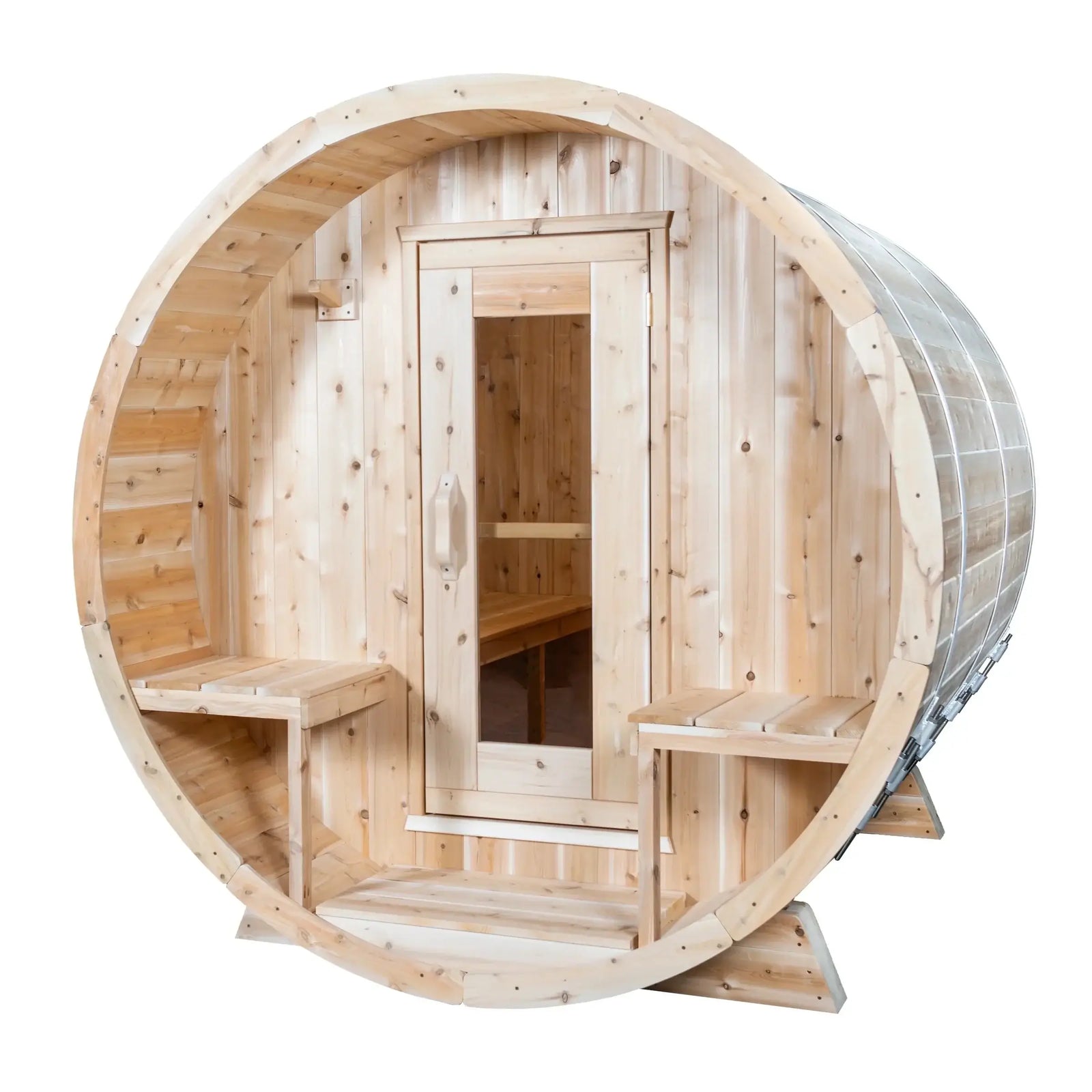 Dundalk Leisurecraft Canadian Timber 4-Person Serenity Barrel Sauna | CTC2245W