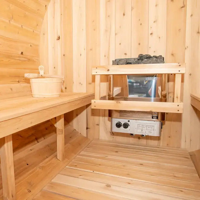 Dundalk Leisurecraft Canadian Timber 4-Person Harmony Barrel Sauna | CTC22W