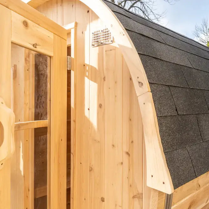 Dundalk Leisurecraft Canadian Timber 4-Person Harmony Barrel Sauna | CTC22W