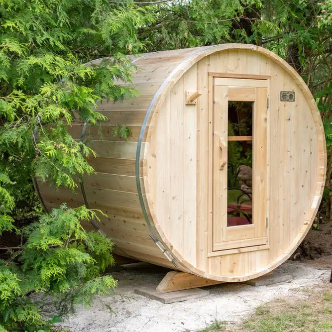 Dundalk Leisurecraft Canadian Timber 4-Person Harmony Barrel Sauna | CTC22W