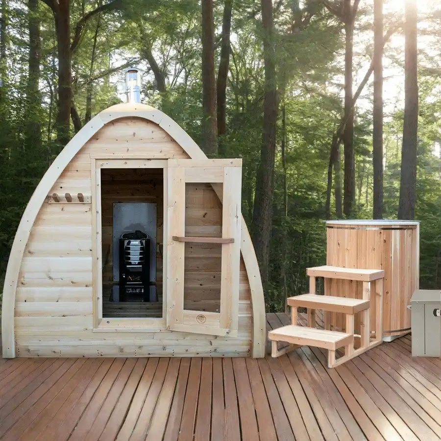 Dundalk Leisurecraft Canadian Timber 2 to 4 Person MiniPOD Sauna | CTC77MW