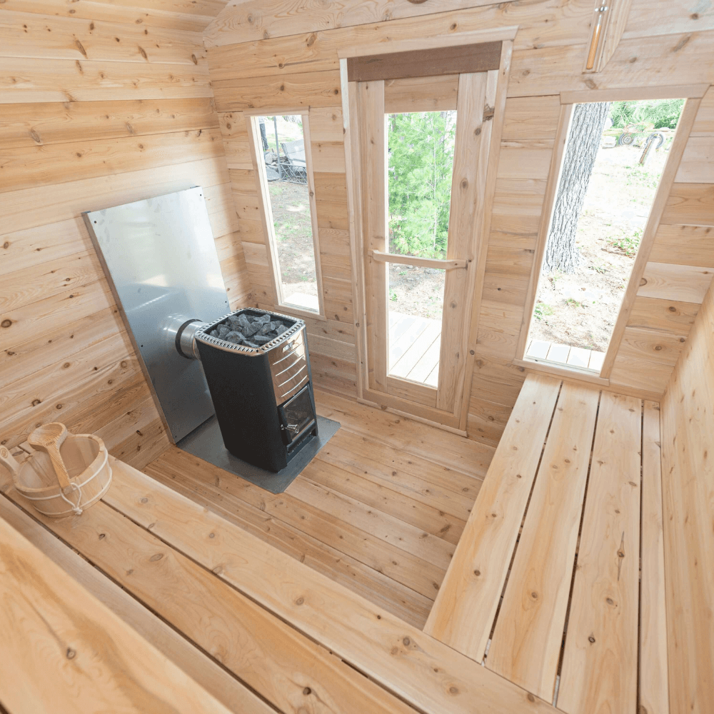 Dundalk Leisurecraft Canadian Timber 6 Person Georgian Cabin Sauna | CTC88W