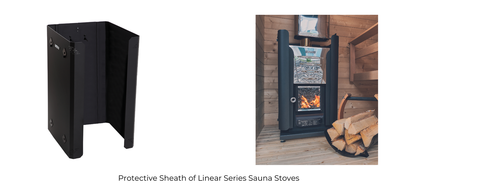 Harvia Linear 22 GreenFlame 15.7kW Wood Burning Sauna Stove