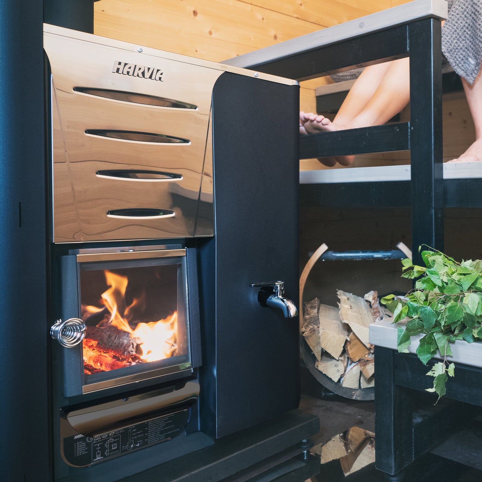 Harvia 20 PRO 24kW Wood-Burning Sauna Stove