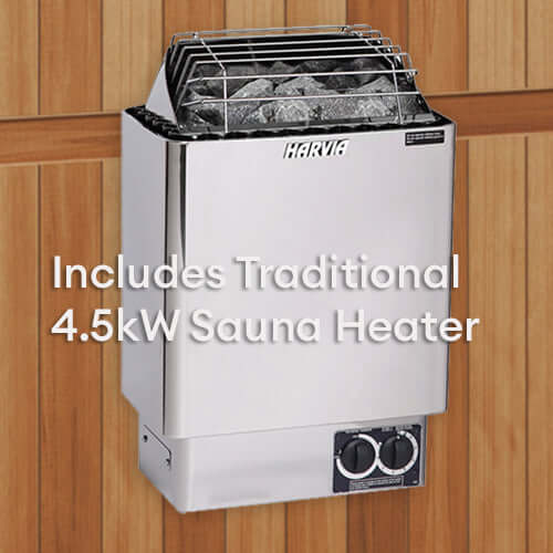 Finnmark Designs Trinity XL 4-Person Infrared & Traditional Steam Combo Sauna | FD-5