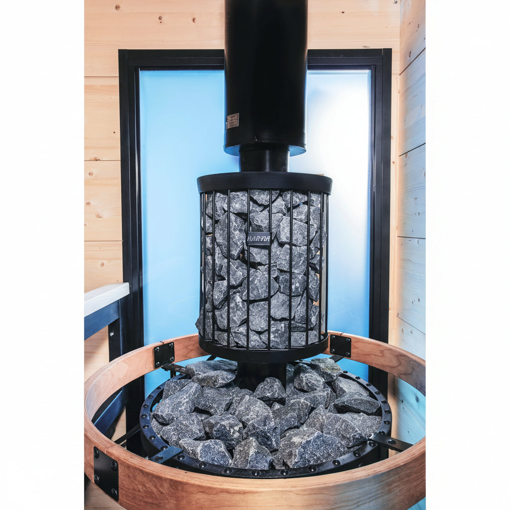 Harvia Legend 150 SL 16kW Wood-Burning Sauna Stove w/ exterior feed | WK150LDSL