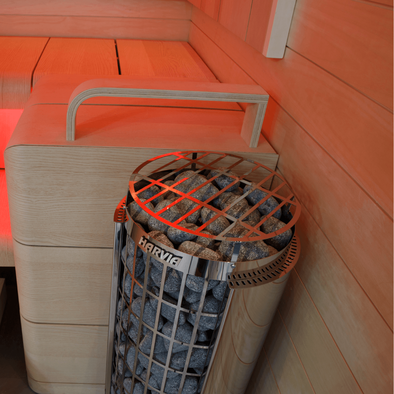 Harvia Cilindro Half Series Electric Sauna Heater w/ Built-in Control 6/8/9kW