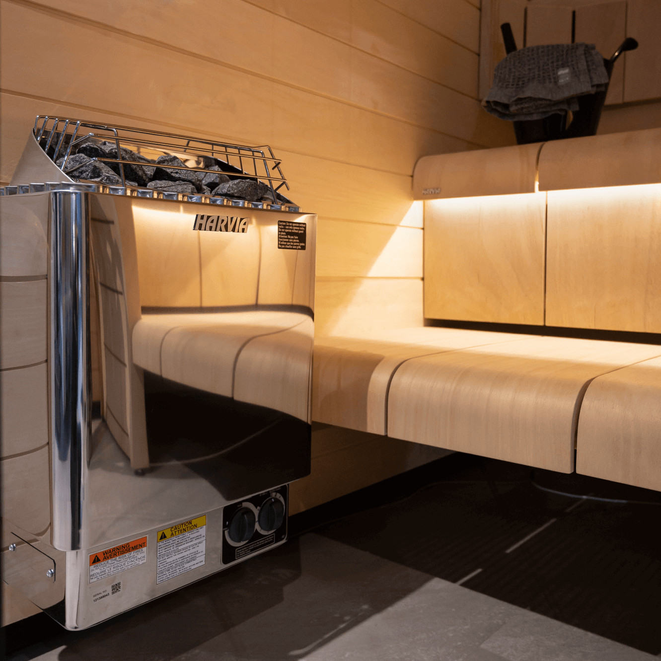 Harvia KIP Electric Sauna Heater w/ Built-in Controls 4.5/6/8kW