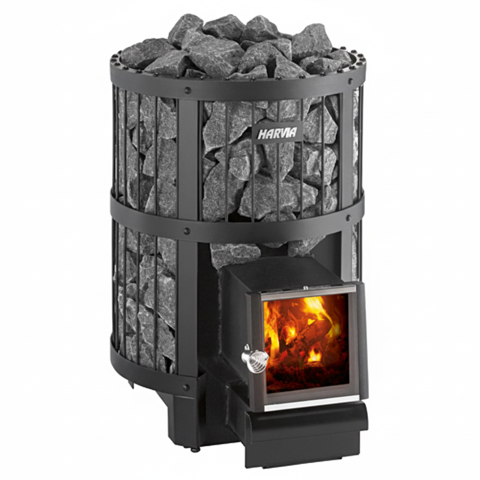 Harvia Legend 150 SL 16kW Wood-Burning Sauna Stove w/ exterior feed | WK150LDSL