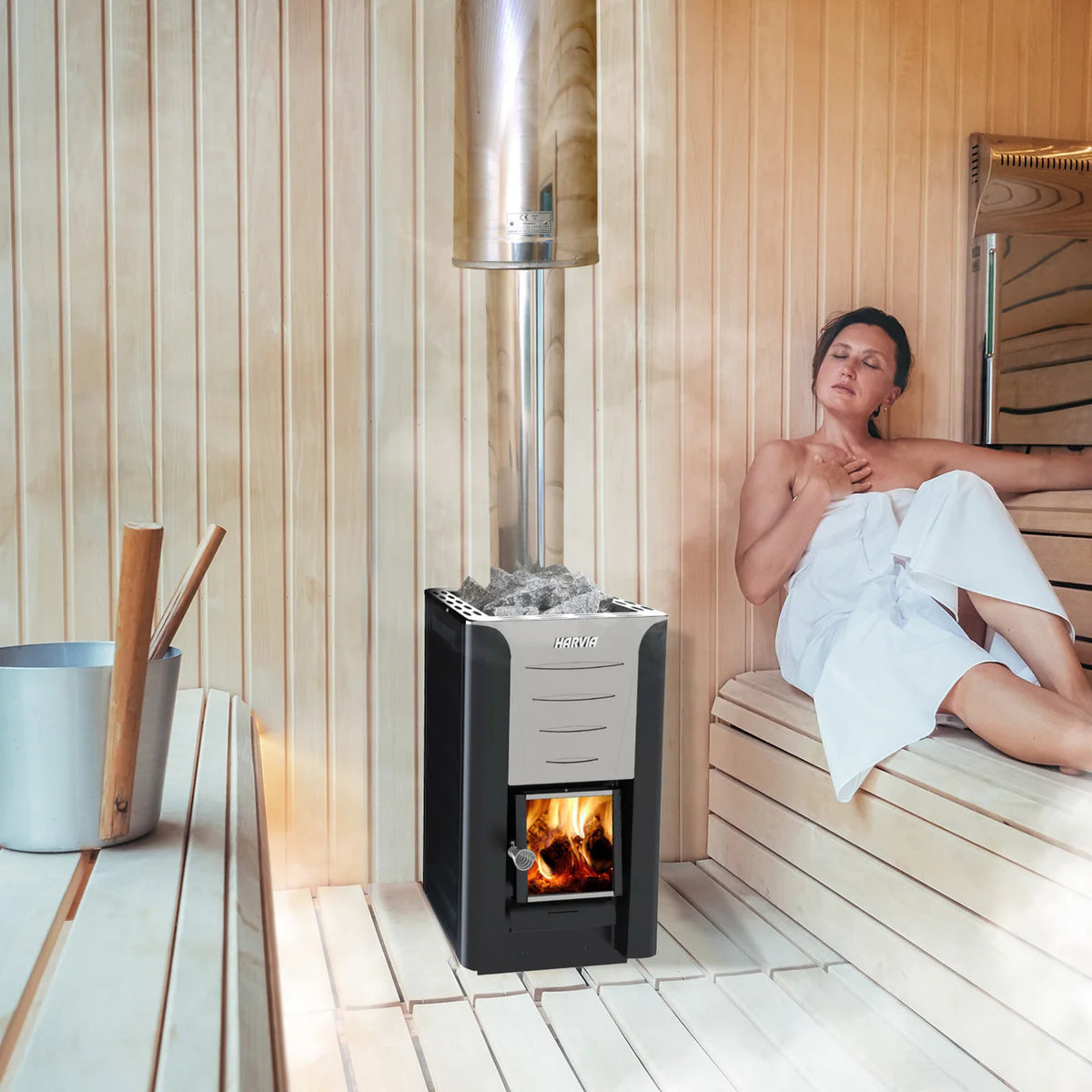 Harvia PRO 20 24kW Wood-Burning Sauna Stove