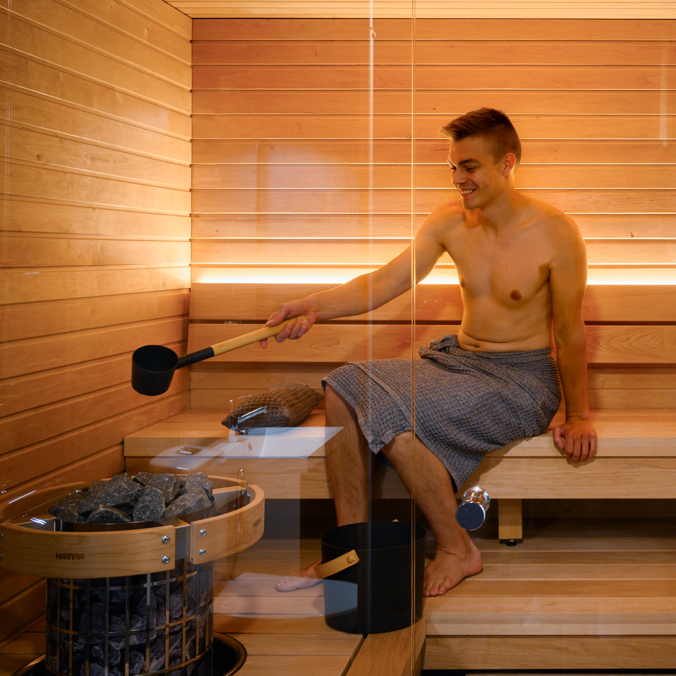 Harvia Cilindro Half Series Electric Sauna Heater 6/8/9/10.5kW