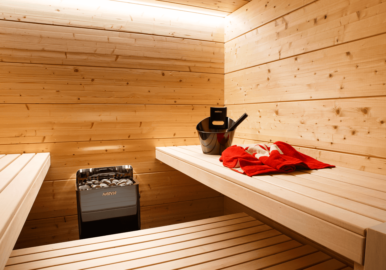 Harvia The Wall Electric Sauna Heater w/ Built-in Controls 6/8kW
