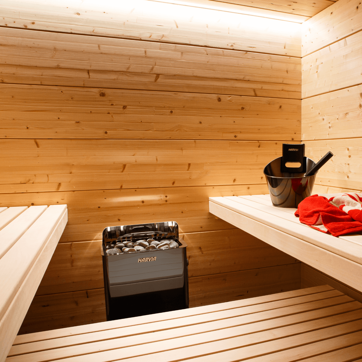 Harvia The Wall Electric Sauna Heater w/ Built-in Controls 6/8kW
