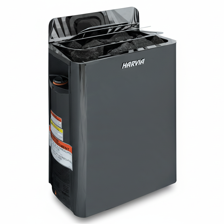 Harvia The Wall Electric Sauna Heater w/ Built-in Controls 6/8kW