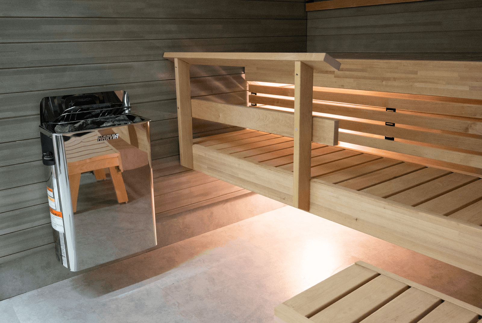 Harvia The Wall Electric Sauna Heater w/ Built-in Controls 6/8kW