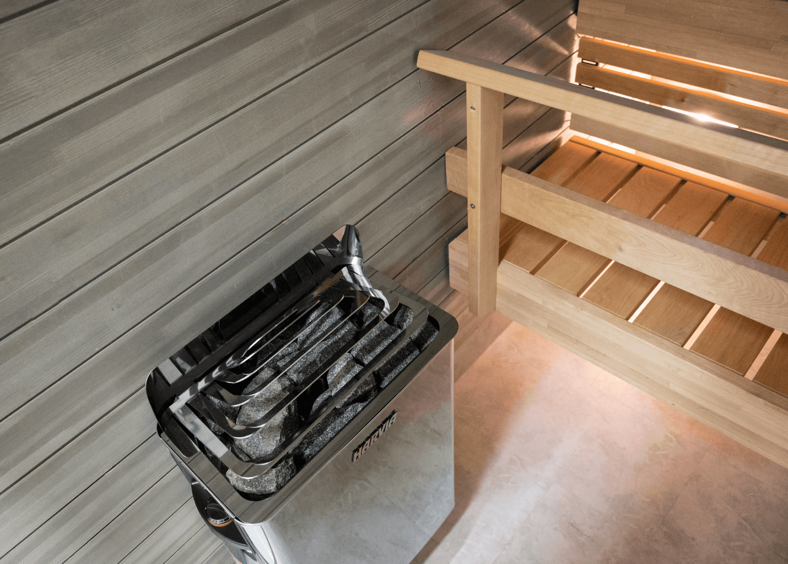 Harvia The Wall Electric Sauna Heater w/ Built-in Controls 6/8kW