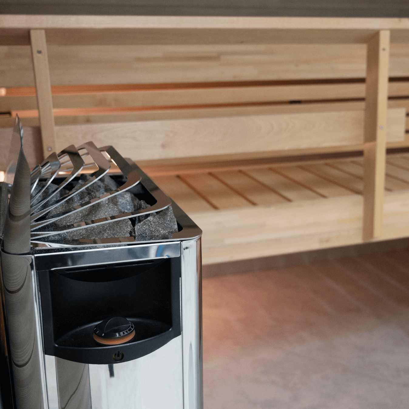 Harvia The Wall Electric Sauna Heater w/ Built-in Controls 6/8kW