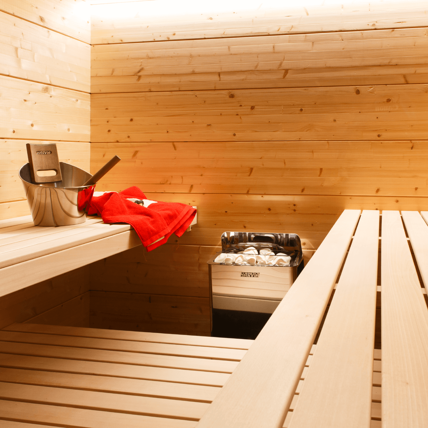 Harvia The Wall Electric Sauna Heater w/ Built-in Controls 6/8kW