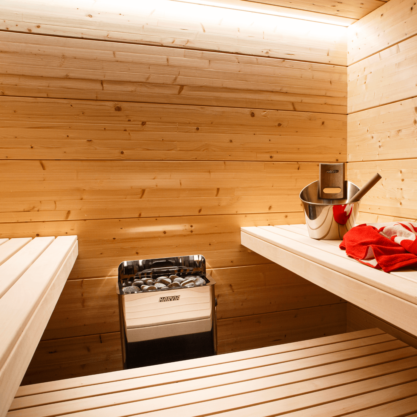 Harvia The Wall Electric Sauna Heater w/ Built-in Controls 6/8kW