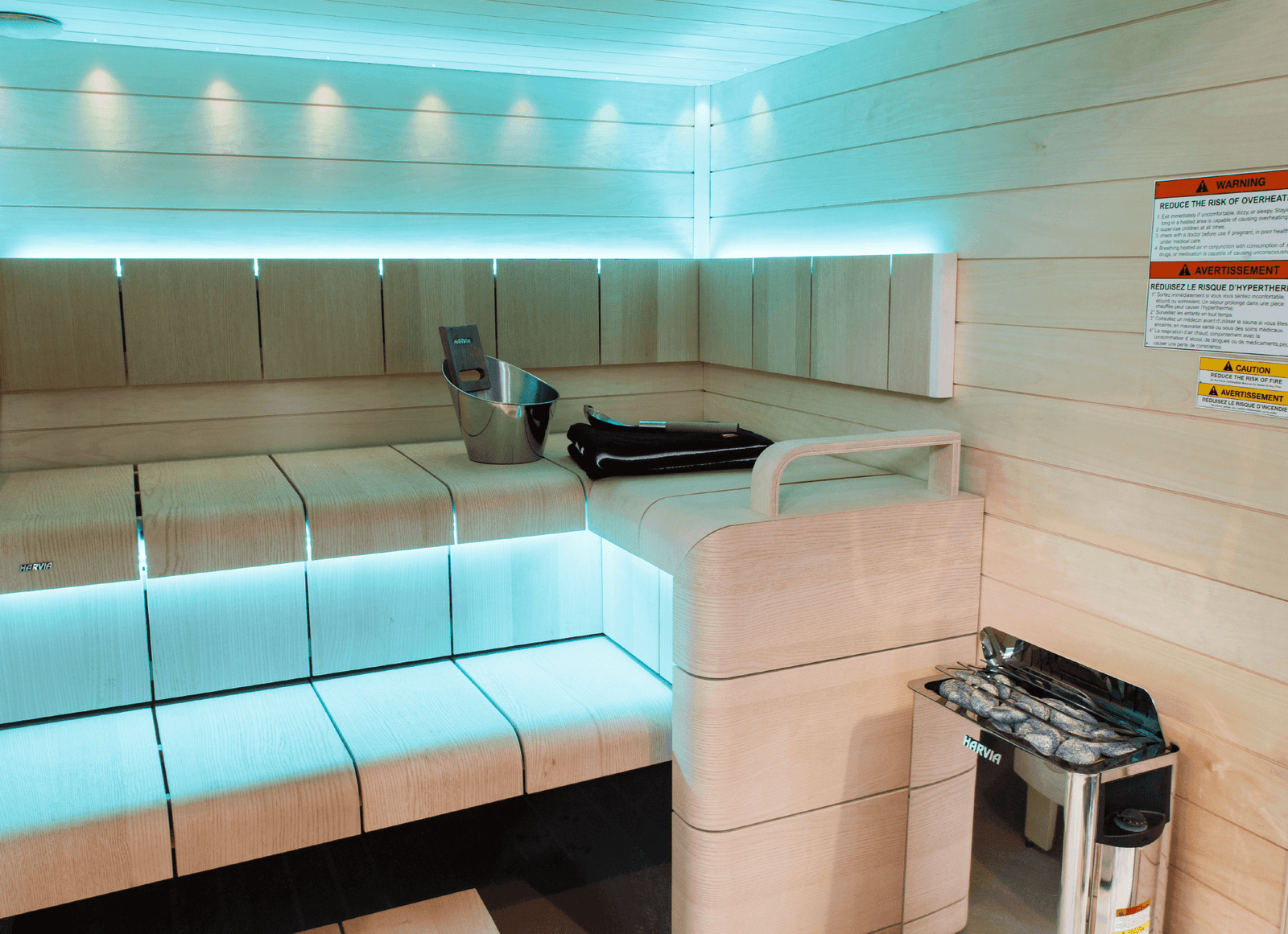 Harvia The Wall Electric Sauna Heater w/ Built-in Controls 6/8kW