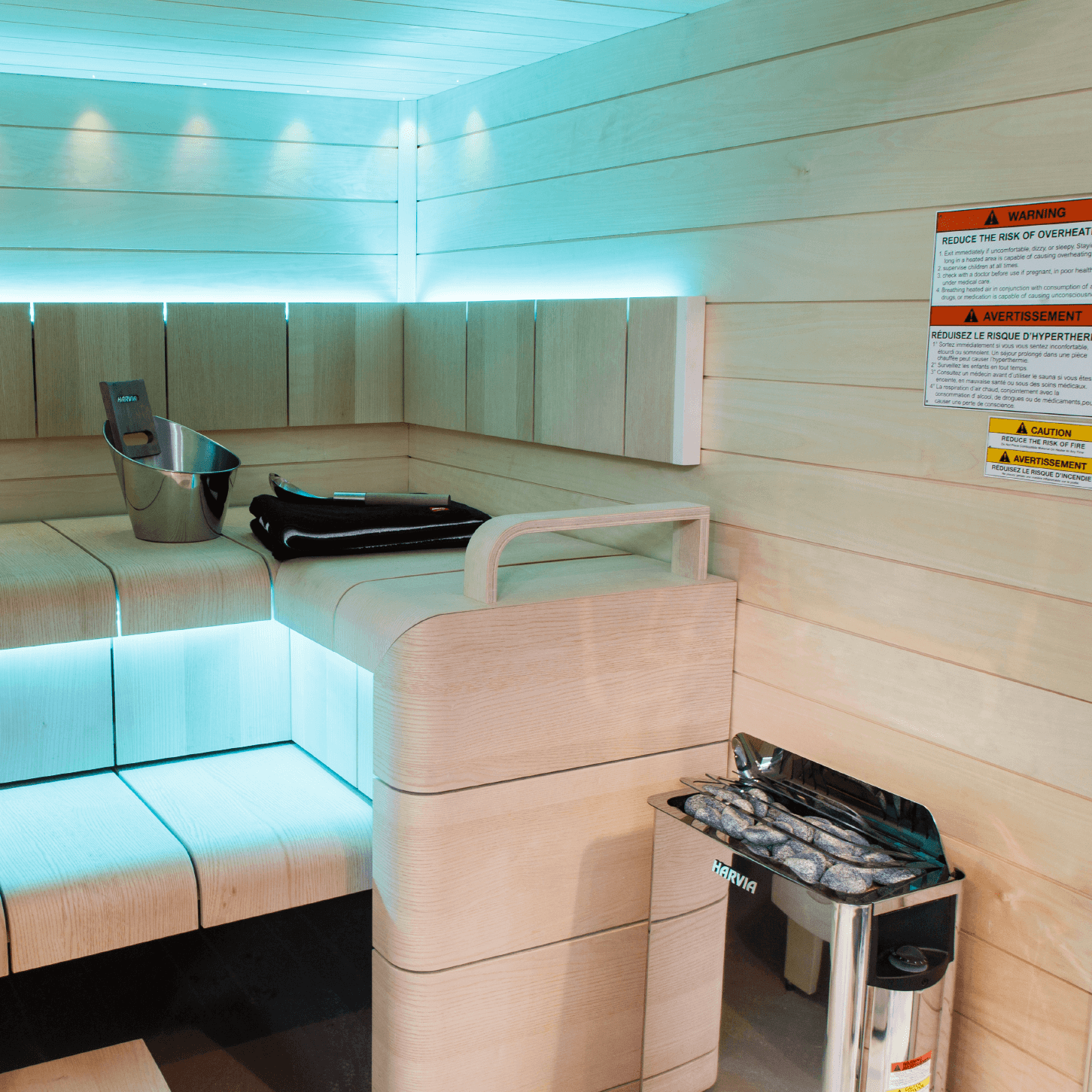 Harvia The Wall Electric Sauna Heater w/ Built-in Controls 6/8kW