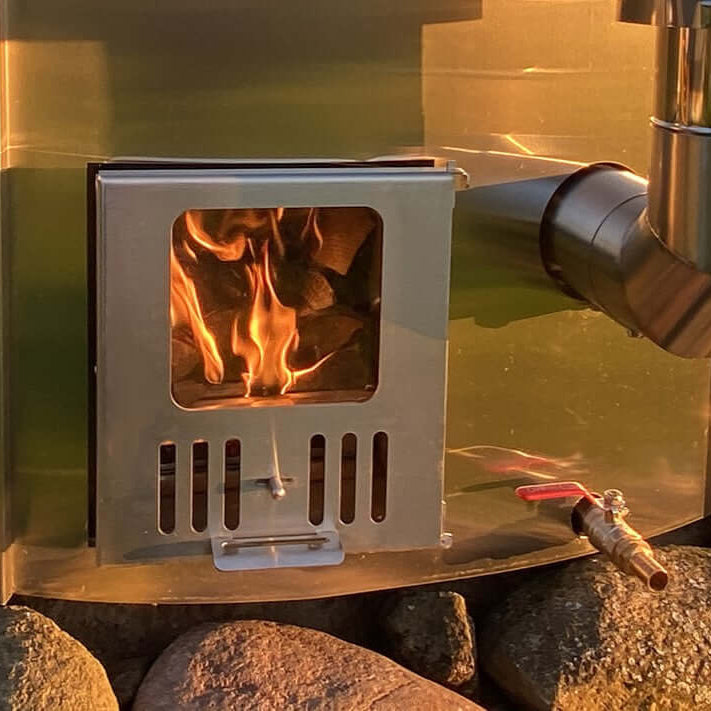 SaunaLife S4 6-Person Wood-Fired Hot Tub | Model S4B/S4N