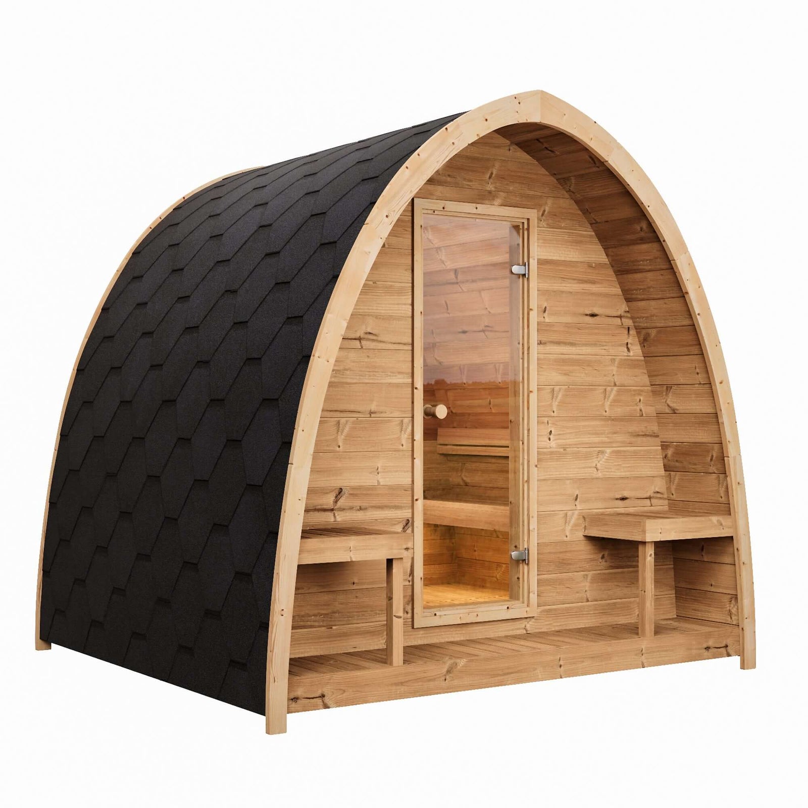 Saunalife G3 4-Person Traditional Outdoor Sauna Pod