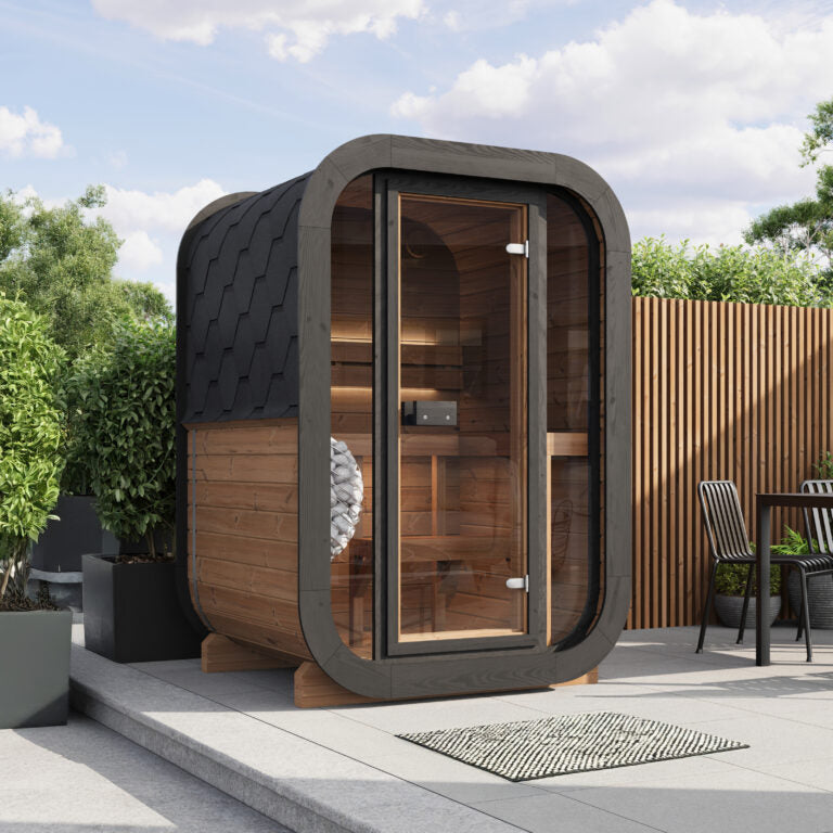 SaunaLife CL3G 2-Person Cube-Series Outdoor Sauna Kit