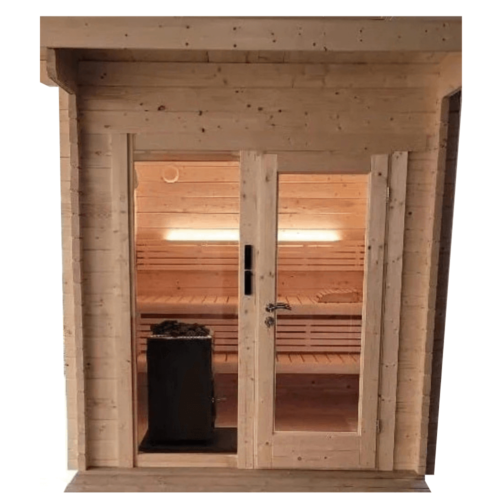 Saunalife G4 6 Person Traditional Outdoor Cabin Sauna