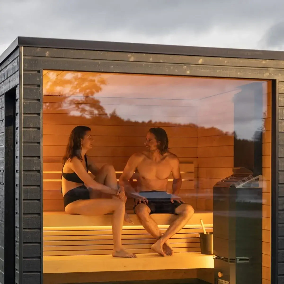 SaunaLife G6 5-Person Pre-Assembled Outdoor Sauna