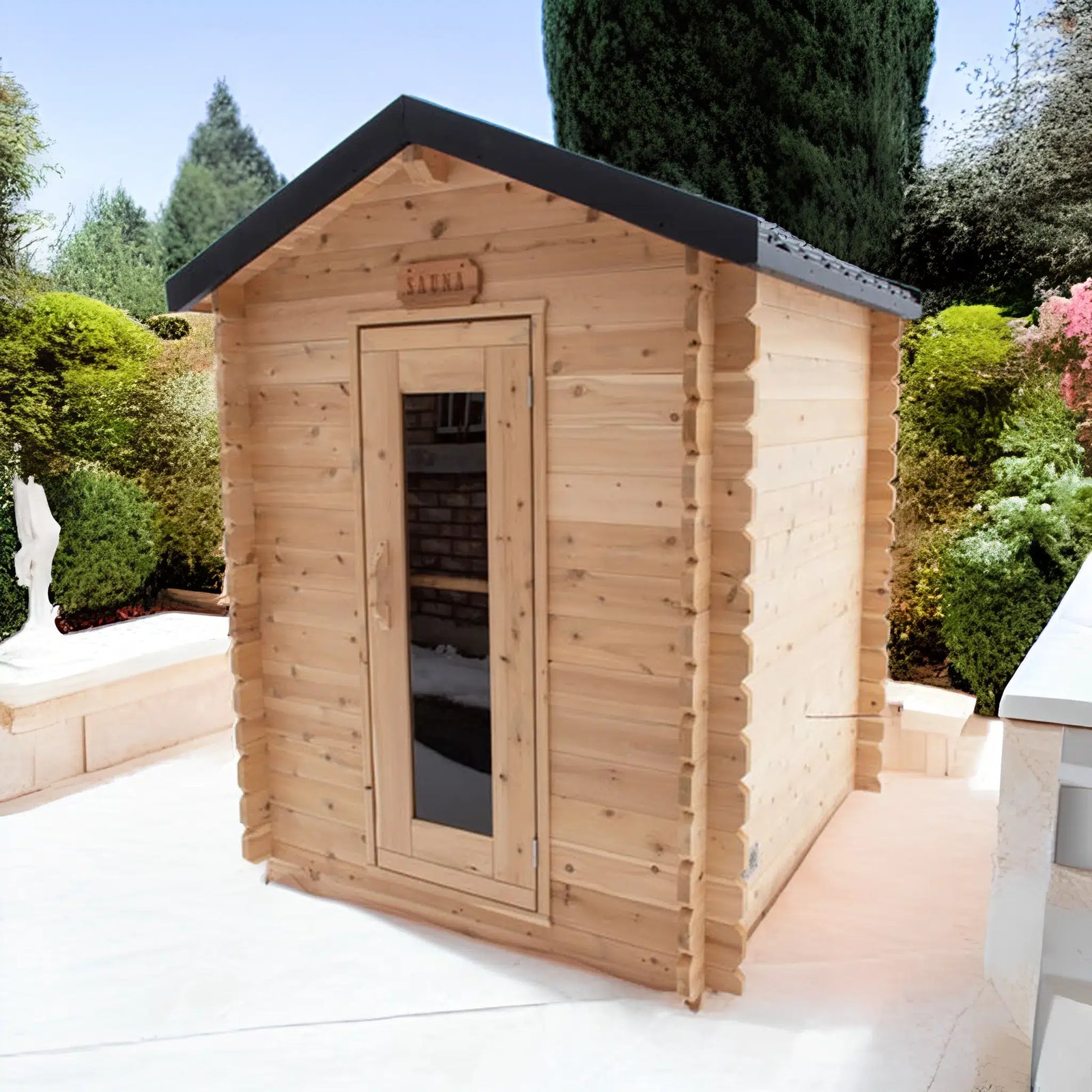 Dundalk Leisurecraft Canadian Timber 2-3 Person Granby Cabin Sauna | CTC66W
