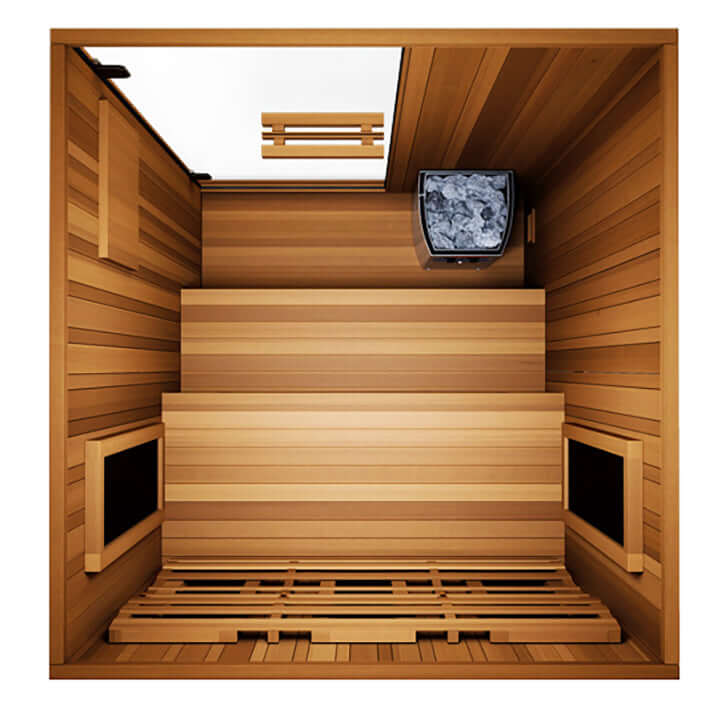 Finnmark Designs Trinity 2-Person Infrared & Traditional Steam Combo Sauna | FD-4