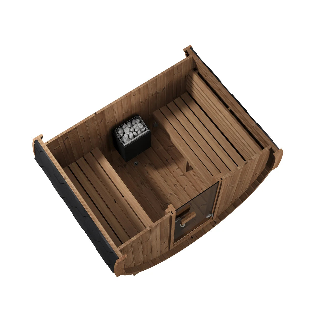 SaunaLife E6 2-4 Person Barrel Sauna | Ergo Model E6
