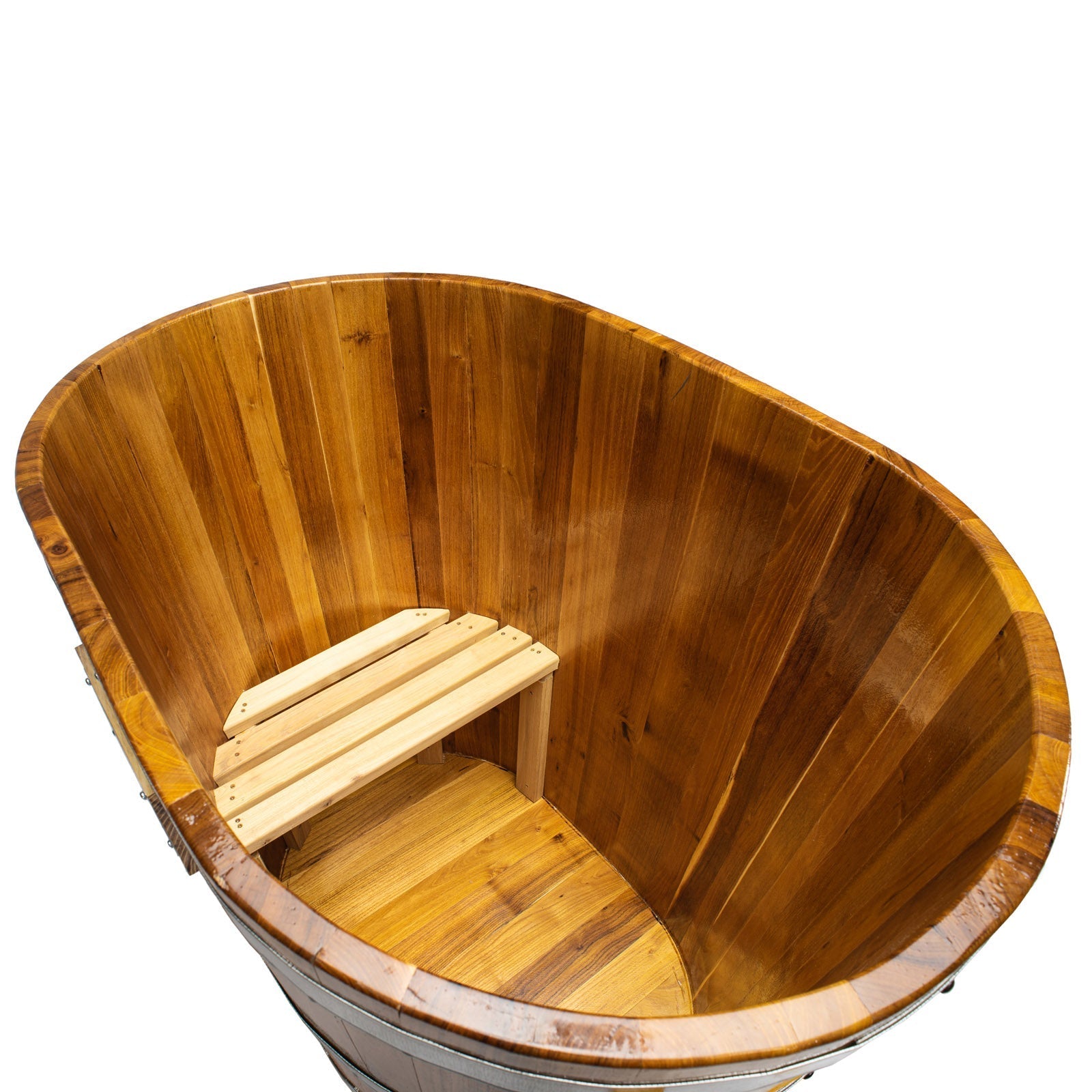 iCed Tub iCedArc Ellipse Shaped Wooden ice bath