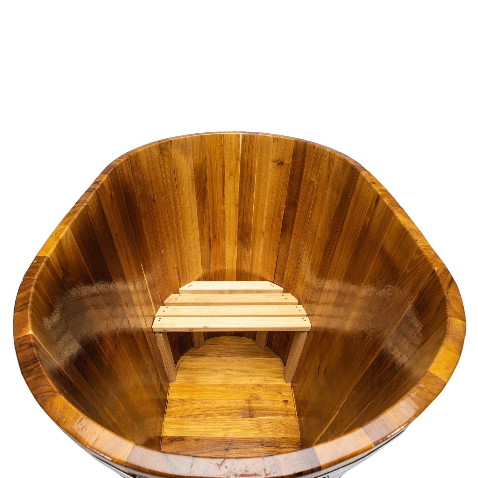 iCed Tub iCedArc Ellipse Shaped Wooden ice bath