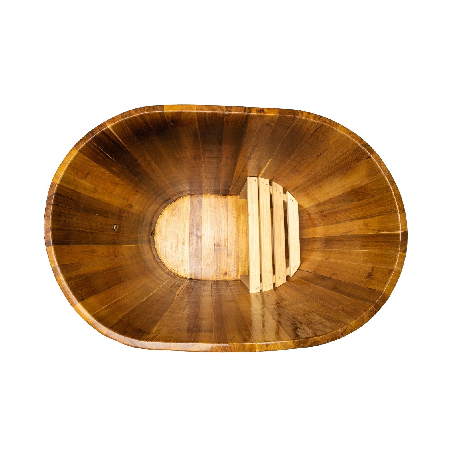 iCed Tub iCedArc Ellipse Shaped Wooden ice bath