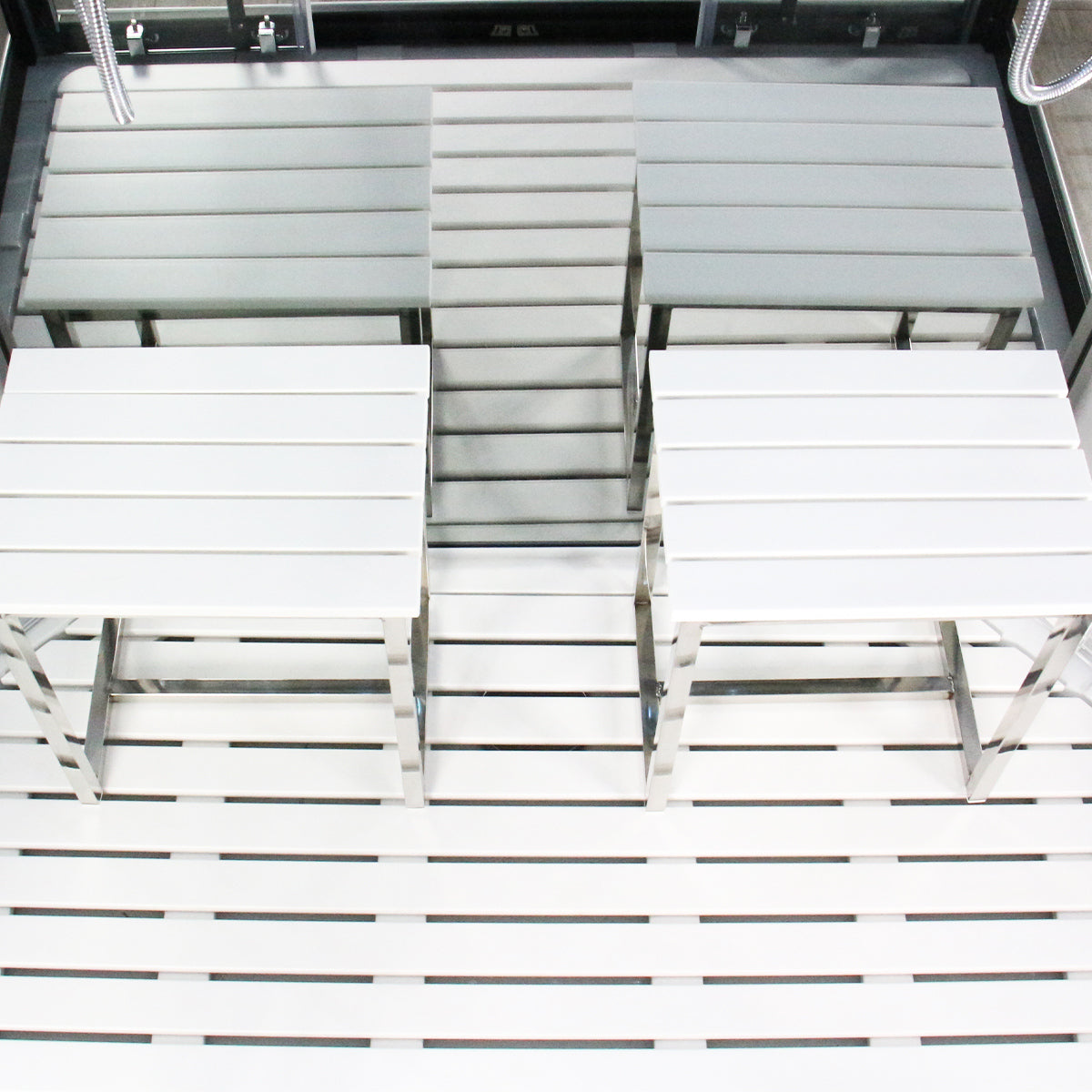 Insignia Platinum Black Framed Rectangular Twin Steam Shower Cabin 1400 x 900