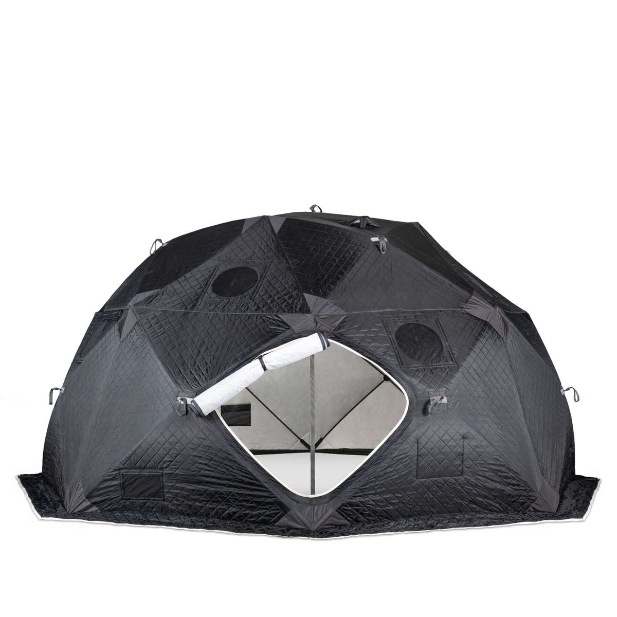 SaunaLife SaunaTrekker XL Portable Sauna Tent exterior view, designed for up to 6 bathers with insulated features.