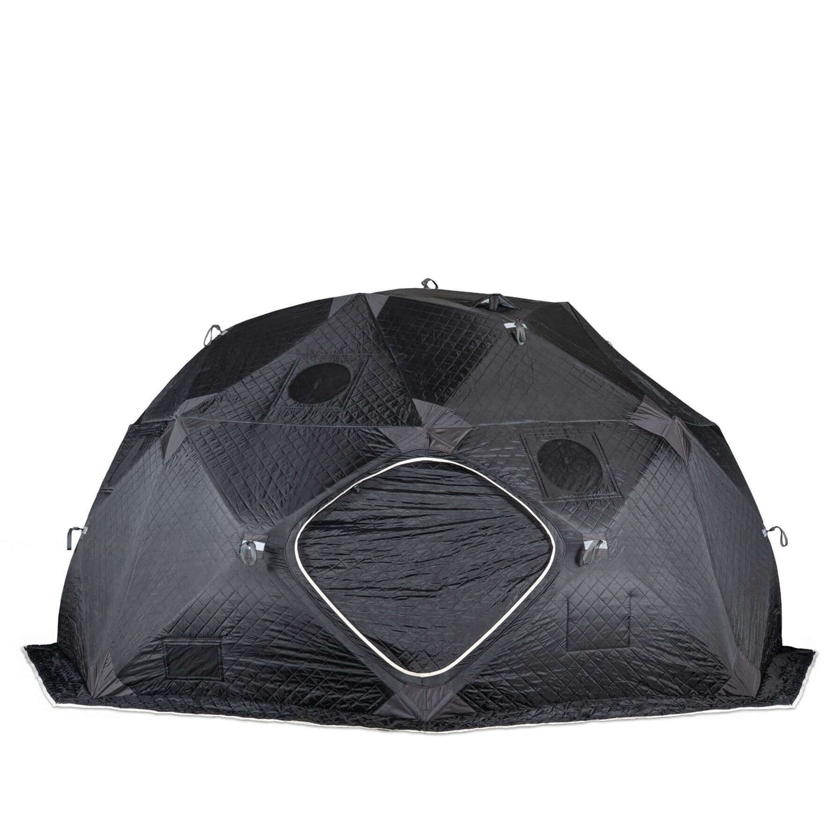 SaunaLife SaunaTrekker XL Portable Sauna Tent for up to 6 bathers, showcasing its durable design and spacious interior.