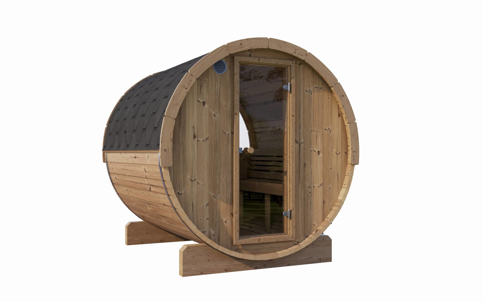SaunaLife E7 4-Person Barrel Sauna | Ergo Models E7/ E7W/ E7G
