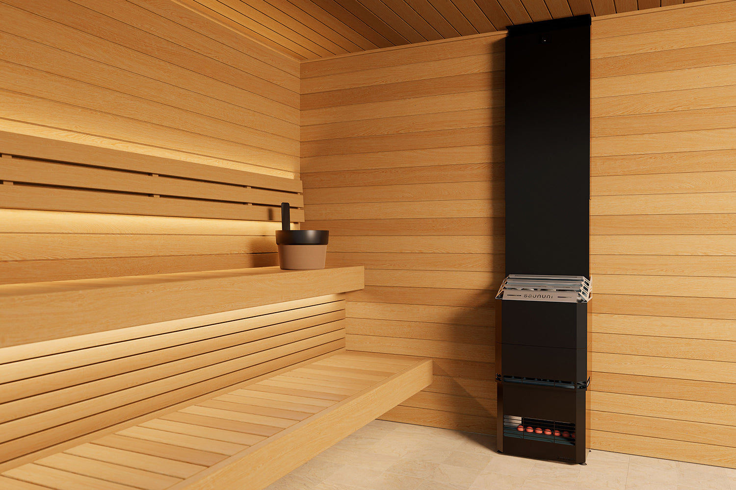 Saunum Electric Sauna Heater w/Climate Equalizer 4.8kW | AIR 5