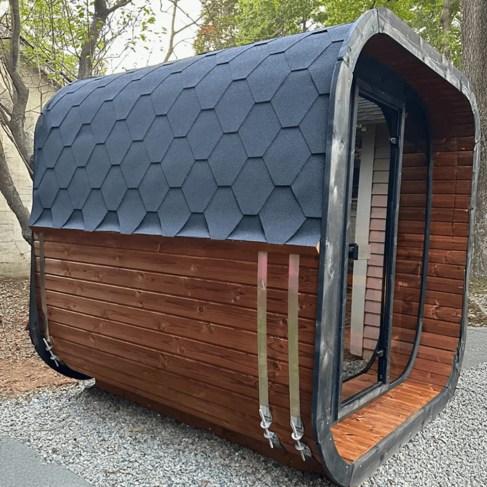 SaunaLife CL7G 6-Person Cube-Series Outdoor Sauna Kit