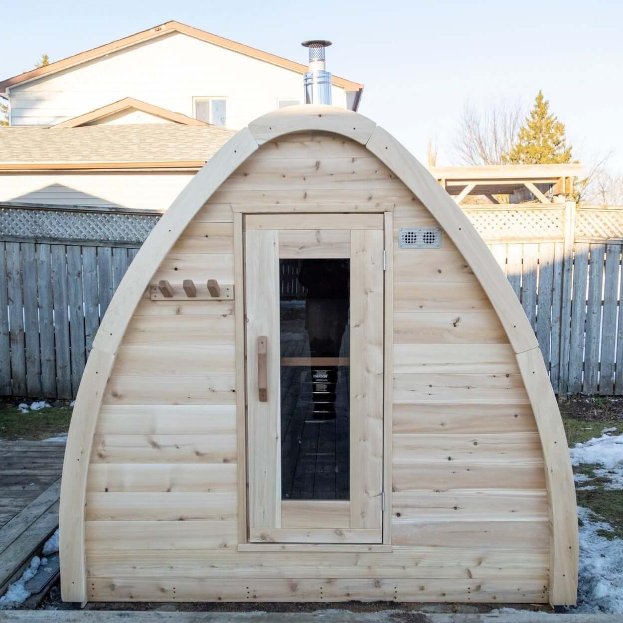 Dundalk Leisurecraft Canadian Timber 2-4 Person MiniPOD Sauna | CTC77MW