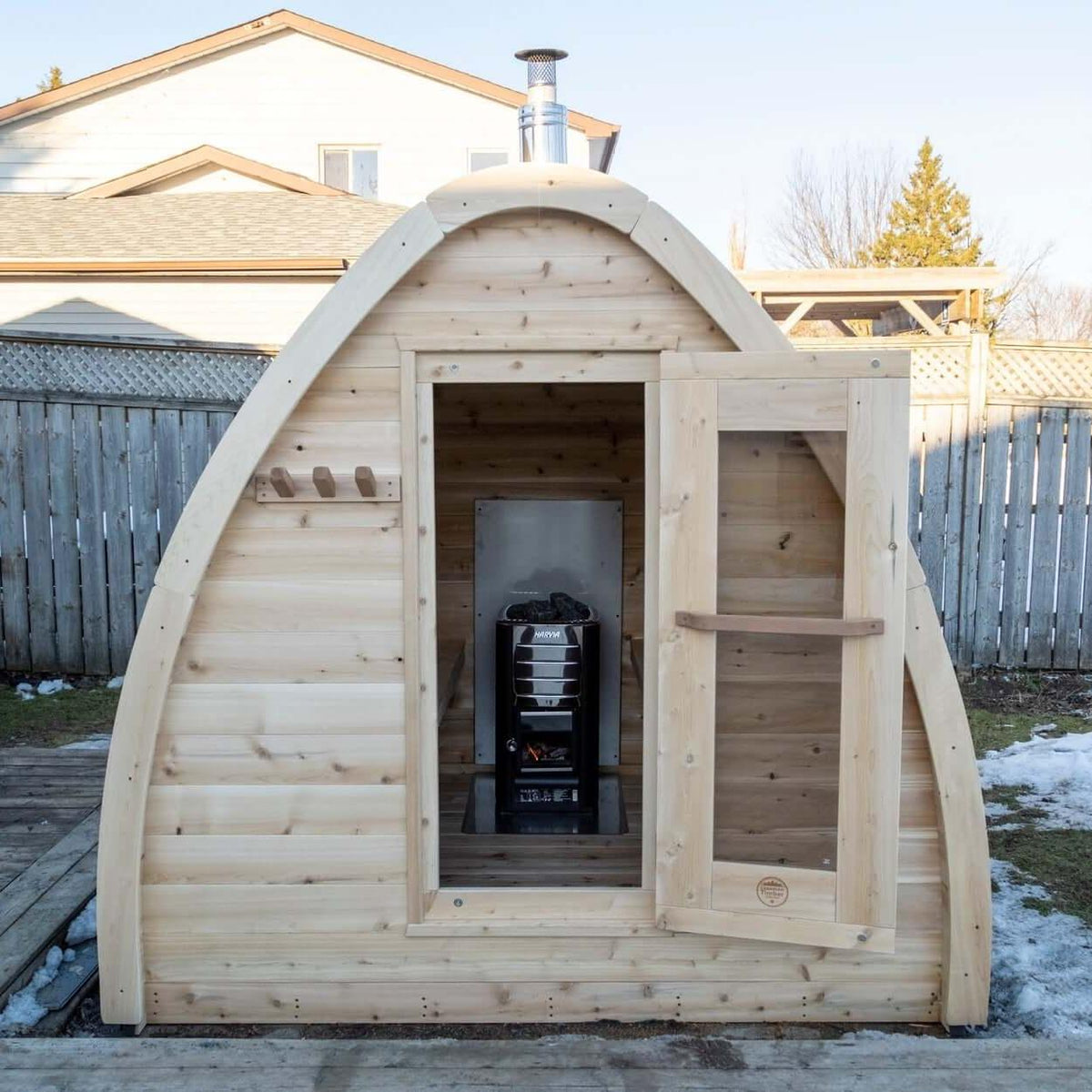 Dundalk Leisurecraft Canadian Timber 2-4 Person MiniPOD Sauna | CTC77MW