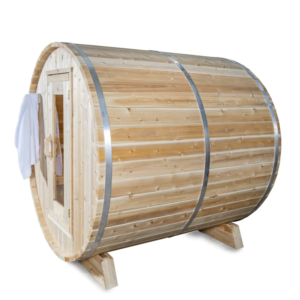 Dundalk Leisurecraft Canadian Timber 4-Person Harmony Barrel Sauna | CTC22W