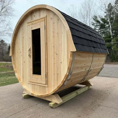 Dundalk Leisurecraft Canadian Timber 4-Person Harmony Barrel Sauna | CTC22W