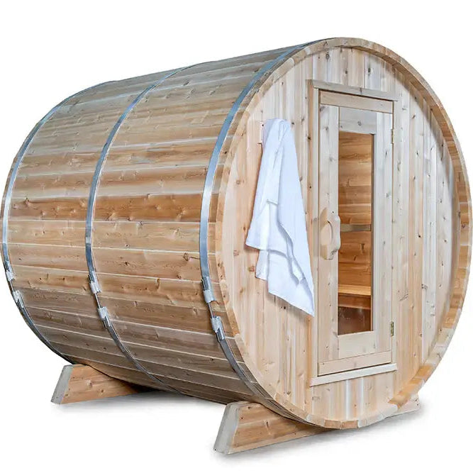 Dundalk Leisurecraft Canadian Timber 4-Person Harmony Barrel Sauna | CTC22W